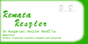 renata reszler business card